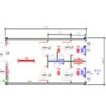 20′ Mixed Toilet & Minikitchen Container